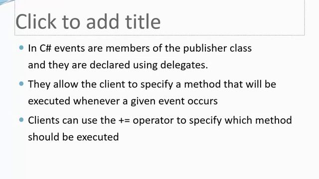 C# for Java Programmers - Intro to WPF Event Handling смотреть онлайн
