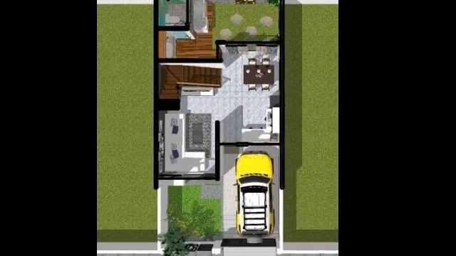 Small House design idea 6 x 12 Meters (72 sq. m) смотреть онлайн