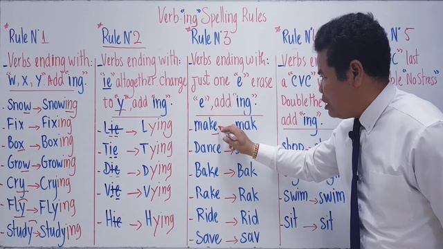 Present Continuous P2 Verb+ing Spelling Rules смотреть онлайн