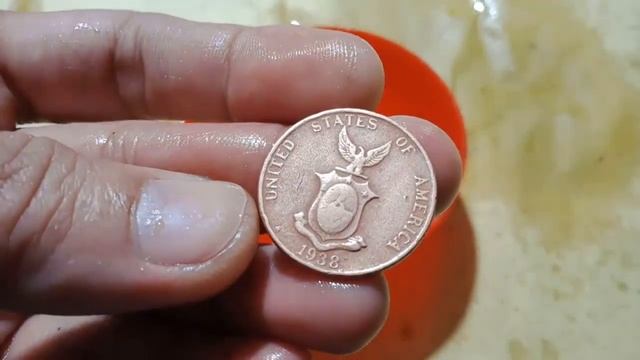 How to Clean Old Dirty Coin - Nickel Silver Bronze Bimetallic DIY - Technique #3 - bronze coin смотреть онлайн