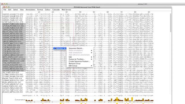 Selecting and exporting groups of residues in sequence alignments using Jalview смотреть онлайн