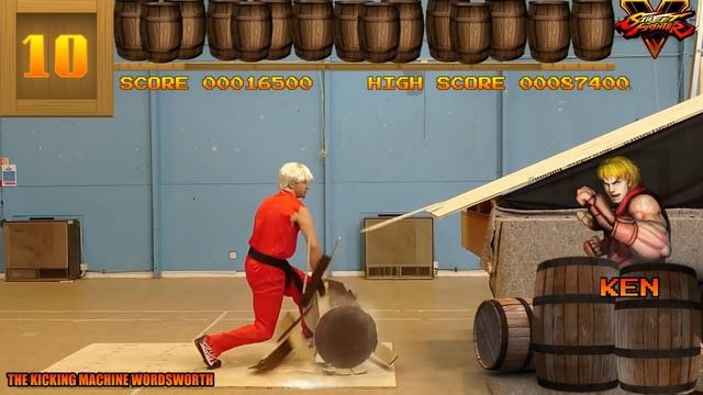REAL LIFE Street Fighter Barrel Bonus Stage смотреть онлайн