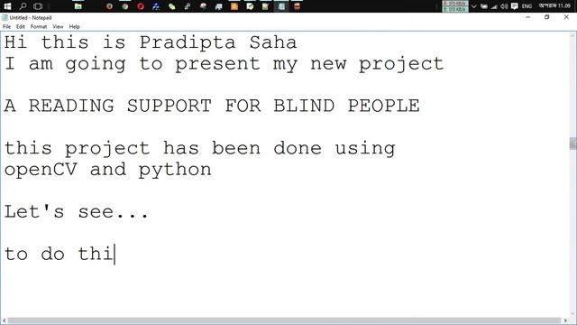 OCR and text to speech using python and openCV (A READING SUPPORT FOR BLIND PEOPLE) смотреть онлайн