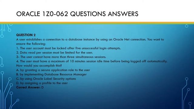 How to pass Oracle 1z0-062 exam with 1z0-062 PDF Dumps? смотреть онлайн