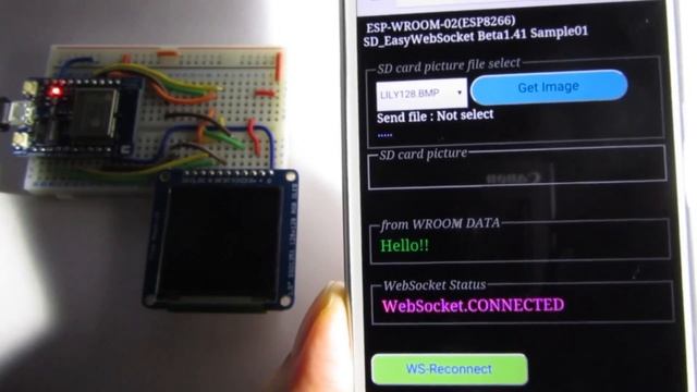 To get the image files from the SD card in the ESP8266, displayed on the smartphone. смотреть онлайн