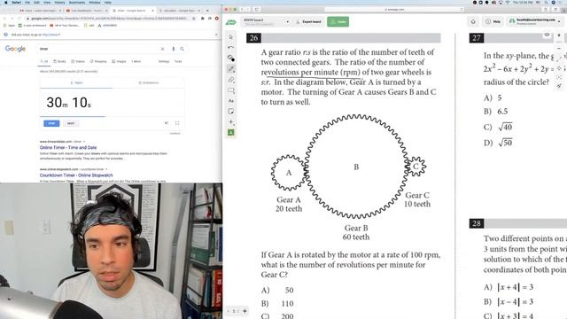 SAT Math: College Board Practice Test 6 Calculator (In Real Time) смотреть онлайн
