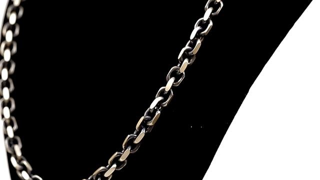 СЕРЕБРЯНАЯ ЦЕПЬ МУЖСКАЯ, ПЛЕТЕНИЕ ЯКОРНОЕ С ОКСИДИРОВАНИЕМ, ШИРИНА 7 ММ