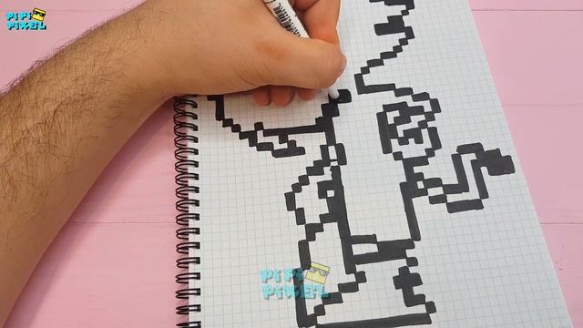 ЧИТОС - РИСУНКИ ПО КЛЕТОЧКАМ - PIXEL ART CHEETOS ! смотреть онлайн