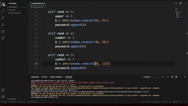 Simple Password Generator Using Python смотреть онлайн