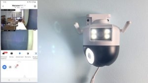 WiFi Камера видеонаблюдения 2Мп Ps-Link PS-WPG20 / 2 объектива / LED / поворотная