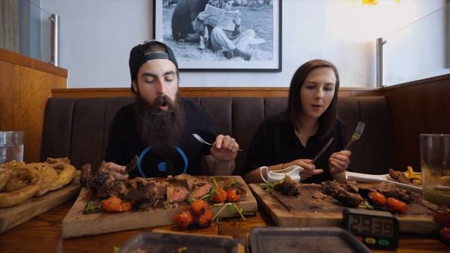 THE 128OZ STEAK BOARD CHALLENGE | The Chronicles of Beard Ep.165 смотреть онлайн