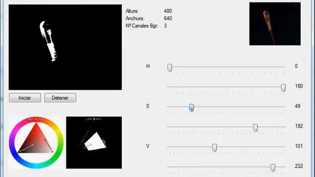 Color detection in Hsv with Emgu смотреть онлайн