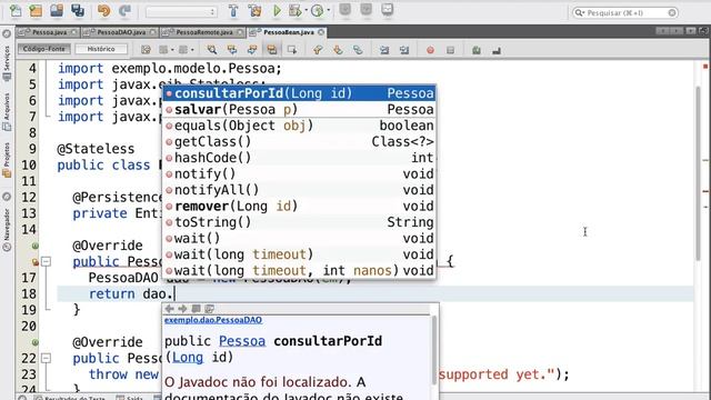Aplicação Java EE utilizando EJB + JPA смотреть онлайн
