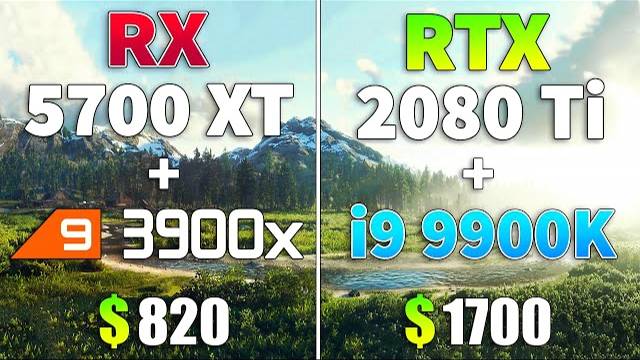 RX 5700 XT + R9 3900x Vs RTX 2080 Ti + I9 9900k