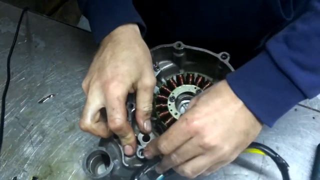 Замена статора на Suzuki DRZ400