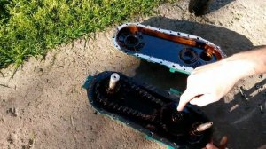 Вскрытие редуктора культиватор Крот