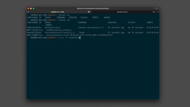 Quarkus Microservice Development Mode Demonstration смотреть онлайн