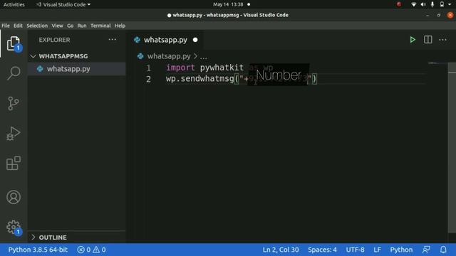 How To Automate whatsapp in Python Just Two Lines | Pywhatkit in Tamil Part-4 | Future Trending смотреть онлайн