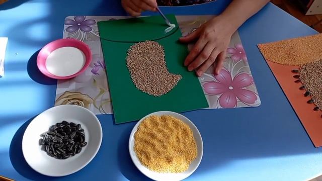Аплікація з круп. Їжачок. смотреть онлайн