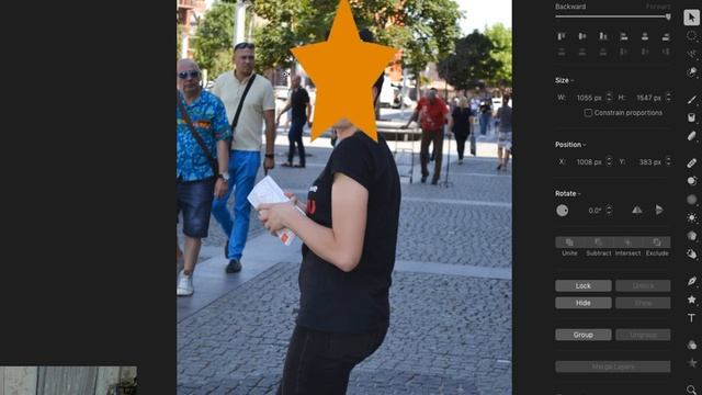 Pixelmator Pro; как размыть края фото с помощью эффекта и Маски, обрезка фото, инструмент фигура. смотреть онлайн