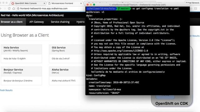 Configure Microservices in OpenShift/Kubernetes using Config Maps смотреть онлайн