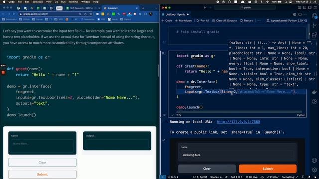 Gradio | Python Gets an AWESOME UI Library | Gradio Walkthrough, Tutorial & Review смотреть онлайн