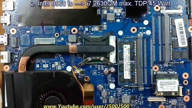 Upgrade Laptop CPU intel Pentium to Core i7 - i3 - i5 for Laptop on HM77 смотреть онлайн