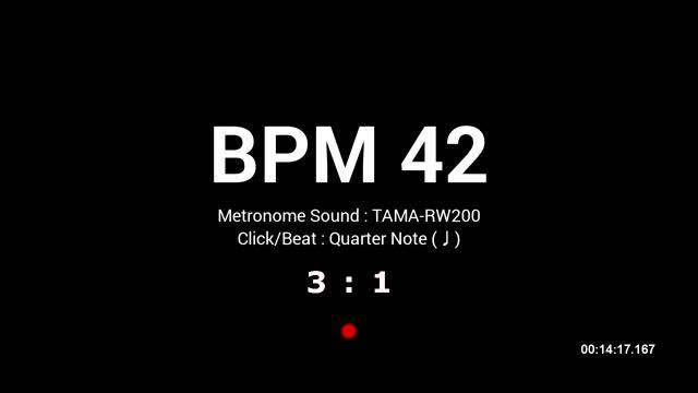 Metronome BPM 42 / TAMA-RW200 смотреть онлайн