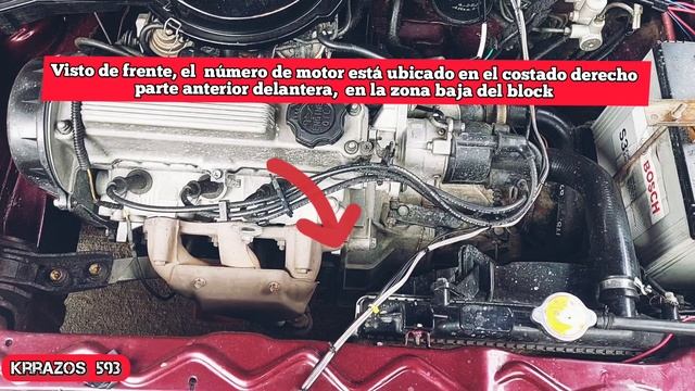 ? Suzuki Forsa II 1992 Ubicación VIN/Número De Chasis Y Número De Motor.