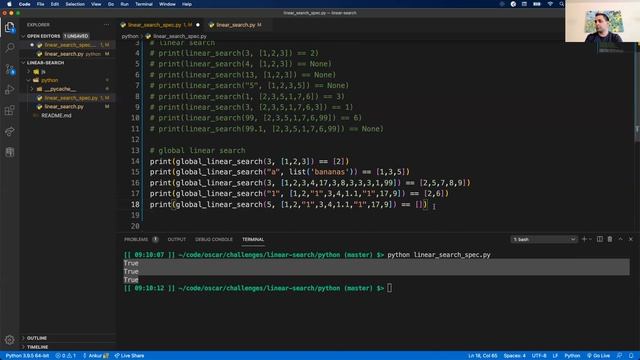 W1D4: Linear Search (PY) Review (1 of 3) смотреть онлайн