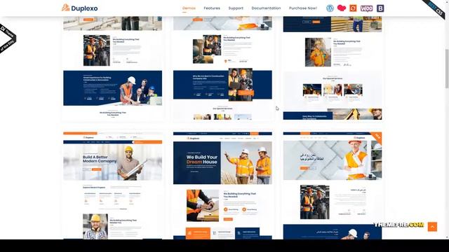 Duplexo Construction Renovation WordPress Theme real estate architecture Easy Create Website смотреть онлайн