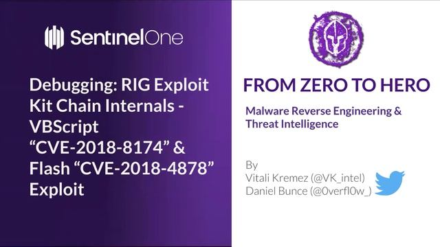 From Zero to Hero, Chapter 3: RIG Exploit Kit - VBScript CVE-2018-8174 & Flash CVE-2018-4878 Exploi смотреть онлайн