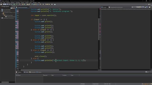Temperature Conversion Program with User Input (Java) смотреть онлайн
