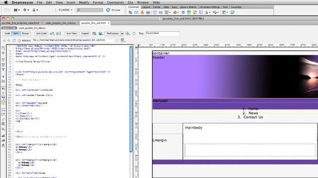 How To Make a Horizontal Menu Bar in CSS/HTML part 1 of 2 смотреть онлайн