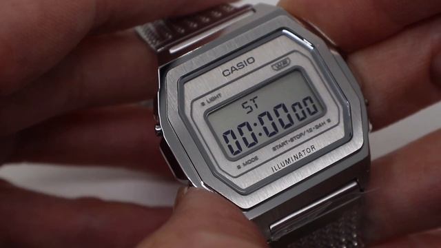 Unboxing Casio Vintage Digital Mesh Watch A1000MA-7VT