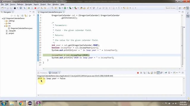 How to use isLeapYear(int year) method of Java.util.GregorianCalendar class? смотреть онлайн