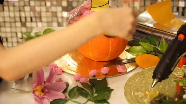 Мастер класс из тыквы. Тыква Единорожка . Поделка в школу. Осенние поделки.Поделки своими руками.. смотреть онлайн