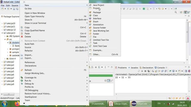 JUNIT ASSERTIONS - JAVA TESTING - Lekcija 13 - BankAccount primjer смотреть онлайн