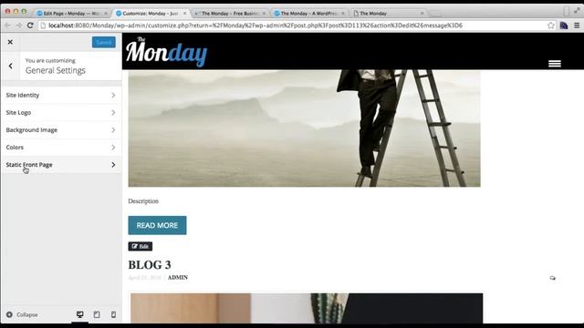 Elegant/Responsive Free Business Theme Monday - How to Set HomePage | WordPress Tutorial смотреть онлайн
