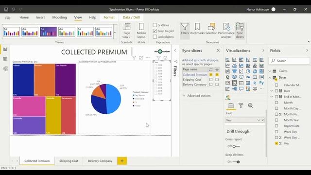 How to Sync a Slicer Across Multiple Pages in Power BI Desktop смотреть онлайн