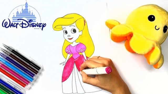 РАСКРАСКА для ребенка Как раскрасить Ариэль ?????❤️ #drawpicture #ariel  #раскраски #раскраска