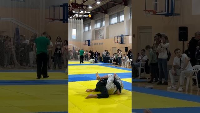 The cross choke, Good dreams! #bjj #джиуджитсу смотреть онлайн