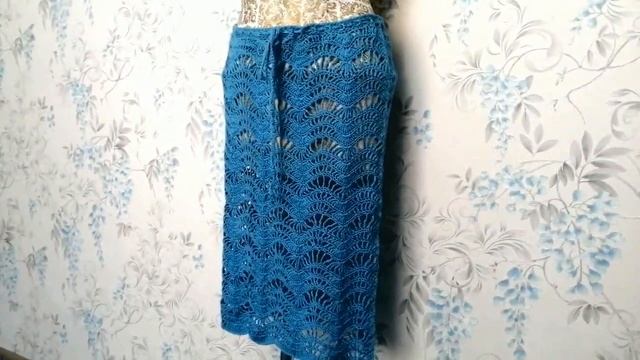 Прямая юбка крючком "УЗОР ВОЛНЫ", ажурное вязание, ЛЕТНЯЯ ЮБКА, ВЕЛИКОЛЕПИЕ ВОЛН. смотреть онлайн