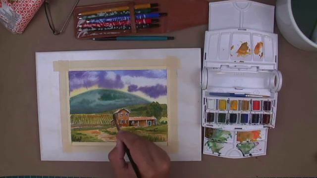 013 - Watercolor Supplies: Winsor Newton Cotman Watercolor Travel Set