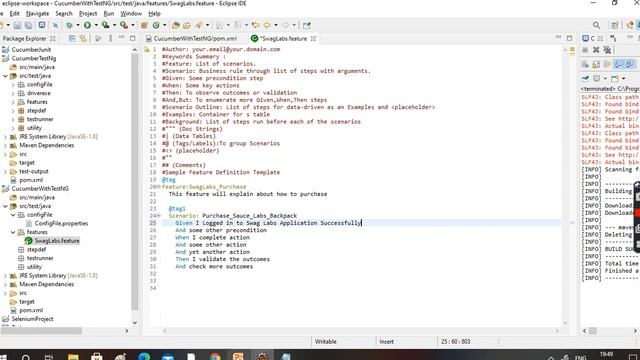 Selenium Cucumber Framework Setup with TestNG using Maven Project Part 2 смотреть онлайн
