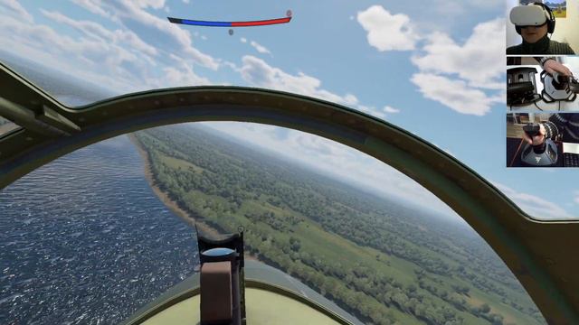 Первый бой на японском реактивном самолете R2Y2 Kai V1 в VR шлеме в War Thunder. СБ режим. смотреть онлайн