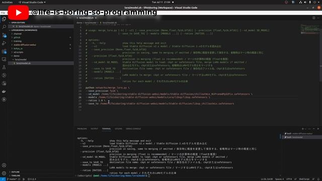 Stable Diffusion merging LoRA models to checkpoint How To смотреть онлайн