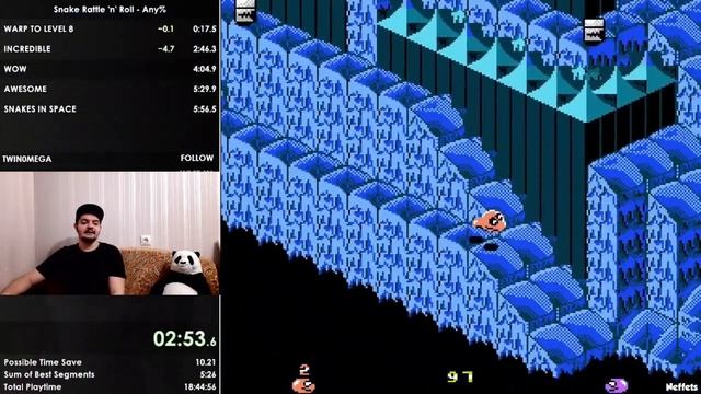 Snake Rattle ’n’ Roll (NES) Speedrun Мировой рекорд - Змейка. Рэтл и Ролл (ДЕНДИ.mp4 смотреть онлайн