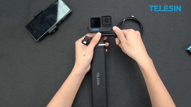 TELESIN charging selfie stick 10000mah power bank universal смотреть онлайн