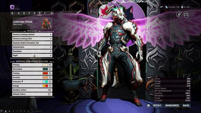 Warframe | Fashion Frame | Chroma Prime : Fortune Dragon смотреть онлайн
